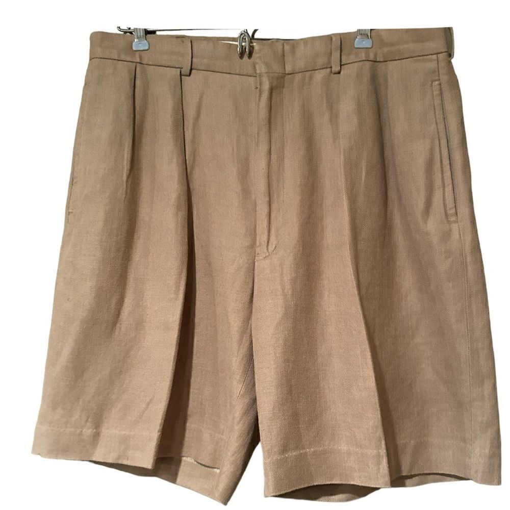 Polo Ralph Lauren Linen Blend Khaki Shorts Size Large
